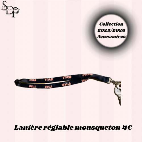 LANIÈRE RÉGLABLE MOUSQUETON